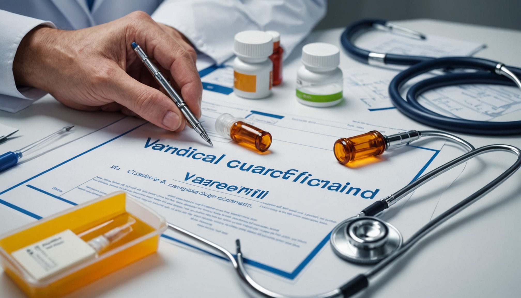 Ilustración médica sobre vardenafil y el proceso de decisión del paciente, desde los síntomas hasta la consulta médica